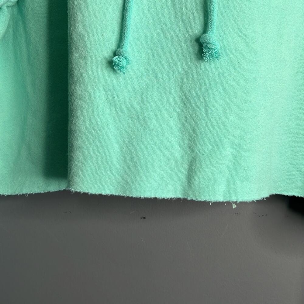 Wild Fable Light Green Cropped Hoodie Tan Tie Dye Large - Picture 4 of 8